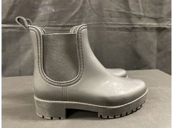 Jeffery Campbell Black Ankle Rain Boots