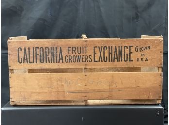 Vintage Aster  California Fruit Growers Exchange Wood Box USA
