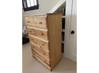 Wood 5 Drawer Dresser