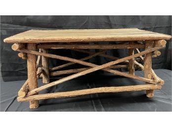 Adirondack Style Wood Coffee Table