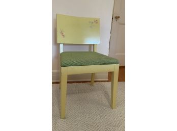 Yellow Custom Painted Desk Chair