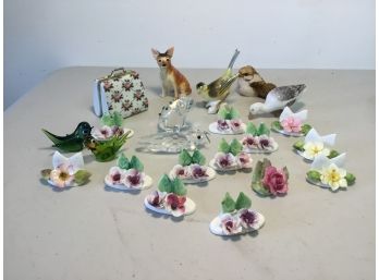 Miniature Collectible Birds, Flowers & More