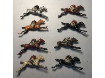 Small Lead Polo Player Figures With Makers Name