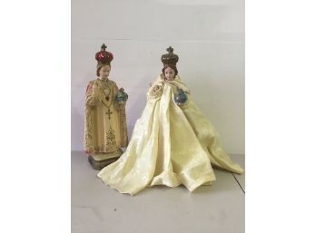 Pair Of Religious Sculptures Made In Italy