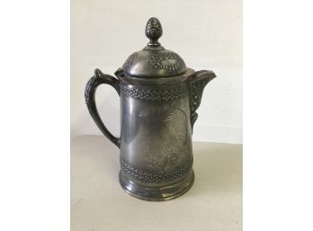1848 Silver Plated Pitcher From New Bedford Massachusetts