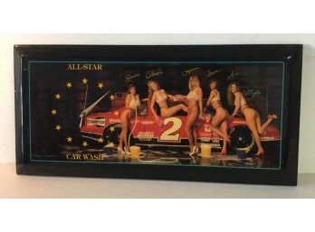 1980s Snap On Tools All Star Nascar Car Wash Wall Clock