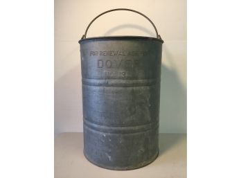 Vintage Galvanized Metal Container By Dover