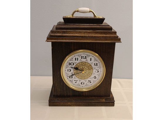 Handmade Wooden Clock W Hidden Storage In The Back