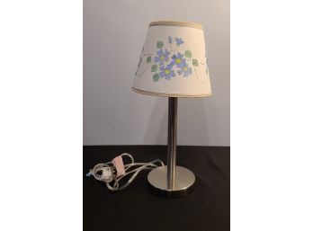 Touch Sensor Lamp, 2 Settings, Beautiful Shade, Base Has An Outlet Too