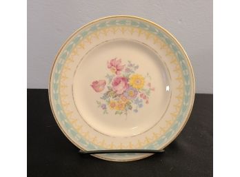 Syracuse Betsy Ross Old Ivory Turquoise Dinner Plate Bread Plate
