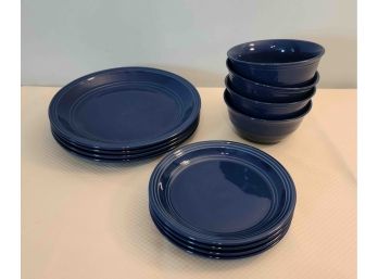 12 Pc Mainstays Blue Dishes
