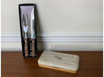 Real Staghorn Cutlery And Carving Set