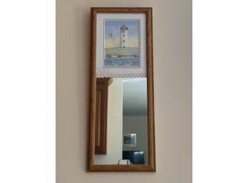 Guilford Faulkner Island Light House With Mirror 9 1/2' X 2'