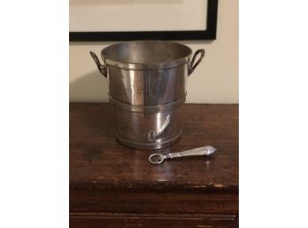 Grand Silver Co. Nickel Silver Champagne Bucket And Bottle Opener
