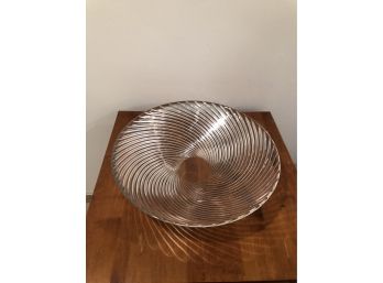 Decorative Spiral Swirl Art Glass Bowl