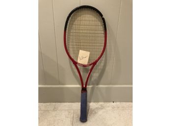 Neal Fraser Autograph & Tennis Racket Used By Andrei Chesnokov