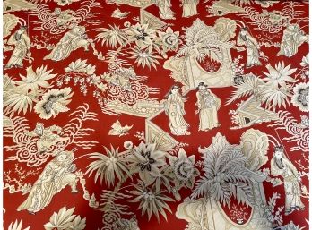 Clarence House Fabric Opera Chinoise Hand Printed In Italy - 7,5 Yards