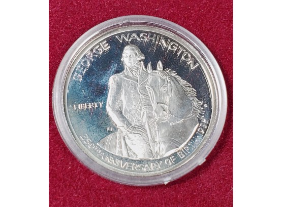 1982 George Washington Silver Proof Commemorative Half Dollar With Box