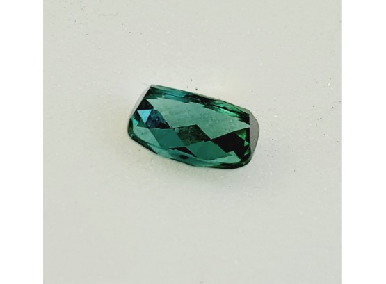 .3 Ct Emerald Cut 6x4mm Teal Tourmaline Loose Gemstone