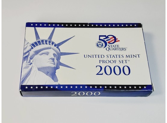 Complete 2000 United States Proof Set With State Quarters