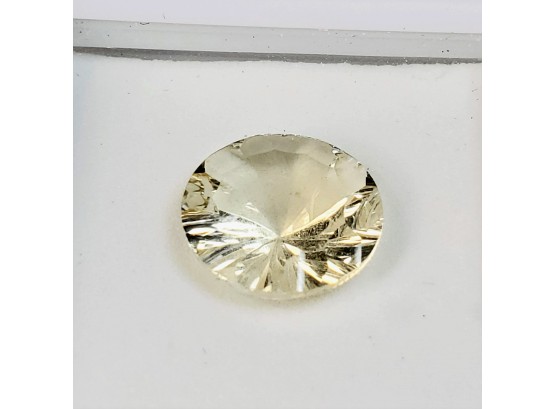 4.55ct 12mm Round Yellow Labradorite Loose Gemstone