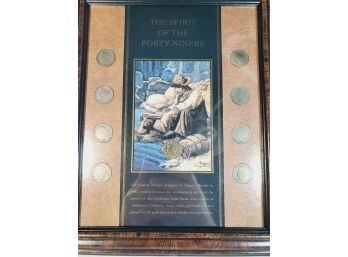 The Spirit The Forty Niners Nickel Coin Set Picture Frame