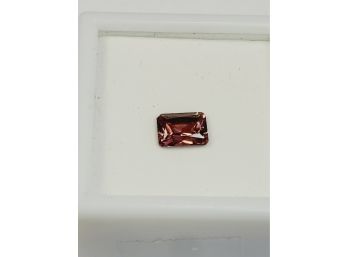 2ct Emerald Cut 8x6mm Pink Zirconium Loose Gemstone