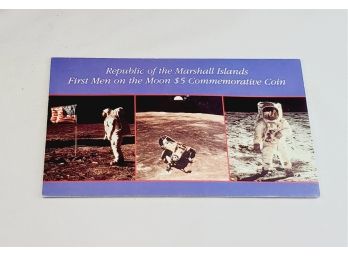 Republic Of The Marshall Islands First Man On The Moon $5 Dollar Commemorative Coin And Info