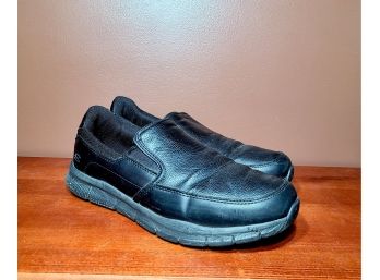 Skeckers Work Force Slip Resistant Black Shoes -Size 9.5