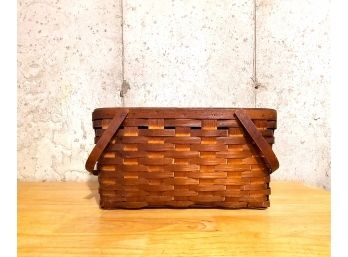 Antique Basket With Handles