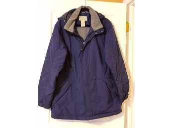 L.L. Bean Navy Blue Fleece Lined Jacket