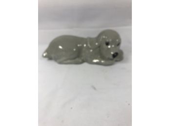 Gray Ceramic Dog 12'
