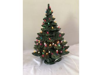 Lighted Ceramic  Christmas Tree 21'