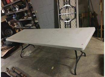 Lifetime Outdoor/indoor  8' Long Folding Table.