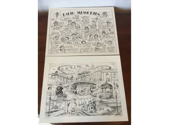 Two Singed And Inscribed Printed By Artist Richard Hodes Savin Rock And Radio Memories