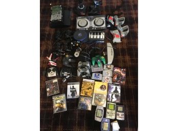 Large Lot Of Vintage PC Games, Equipment And Accessories , Early Gameboy, PS, Nintendo And Much More.