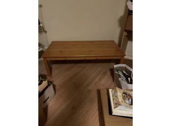 Wooden Table In Basement 23.5x47x16