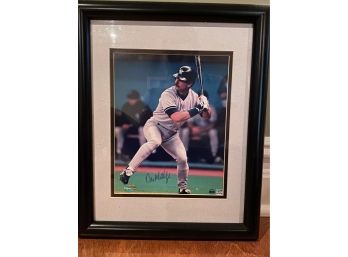 Don Mattingly Authenticated And Autographed Framed Photo Cert Of Authenticity To Be Given To Winner