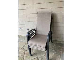 Set Of 4 Outdoor Stacking Chairs
