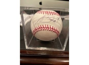 A.J. Burnett Signed And Authenticated Baseball (Cert Of Authenticity Will Be Given To Winner)