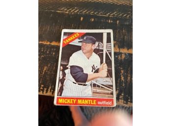 Mickey Mantle New York Yankees  #50 1966 Topps