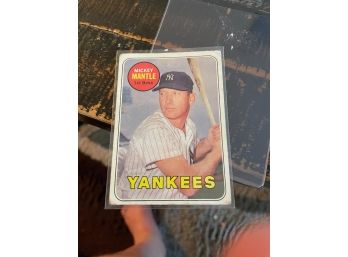 Mickey Mantle New York Yankees  #500 1969