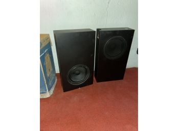 TWO CAMBRIDGE SOUNDWORKS SUBWOOFERS