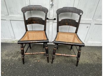 PAIR OF HITCHCOCK CHAIRS