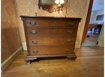 A 19TH CENTURY CHIPPENDALE CHEST