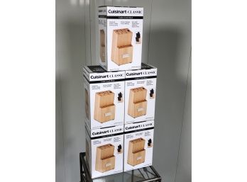 Wholesale Lot Of Five (5) CUISINART Brand New Knife Blocks - Retail Price $49.99 EACH ! Gifts ? Resell ?