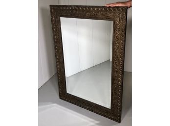 Very Pretty Decorator Mirror - Carved & Painted - Soft Gold Color - Overall Very Pretty Piece - Nice !