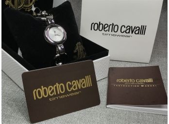 Fabulous Brand New $595 ROBERTO CAVALLI Bracelet Watch - Box - Papers - Warranty Card - FANTASTIC WATCH !