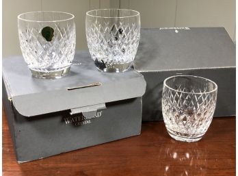 Fabulous Set Of Six (6) Brand New Used WATERFORD Crystal Highball / Rocks Glasses - ALL BRAND NEW In Boxes
