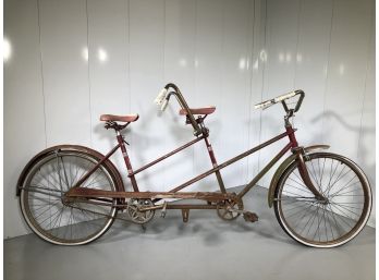 1960s / 70s Vintage SEARS Tandem / Bicycle Built For Two - Attention Pickers ! - If You Like Rust & Dust !